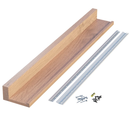 Designs Of Distinction 36" Slimline Channel Shelf - Red Oak 01CHSHLF0436AK1